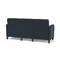 Lesro Siena Lounge Reception 3 Seat Tandem Seating No Center Arms, Black, RS Night Sky Upholstery SN3101 - alternate 3